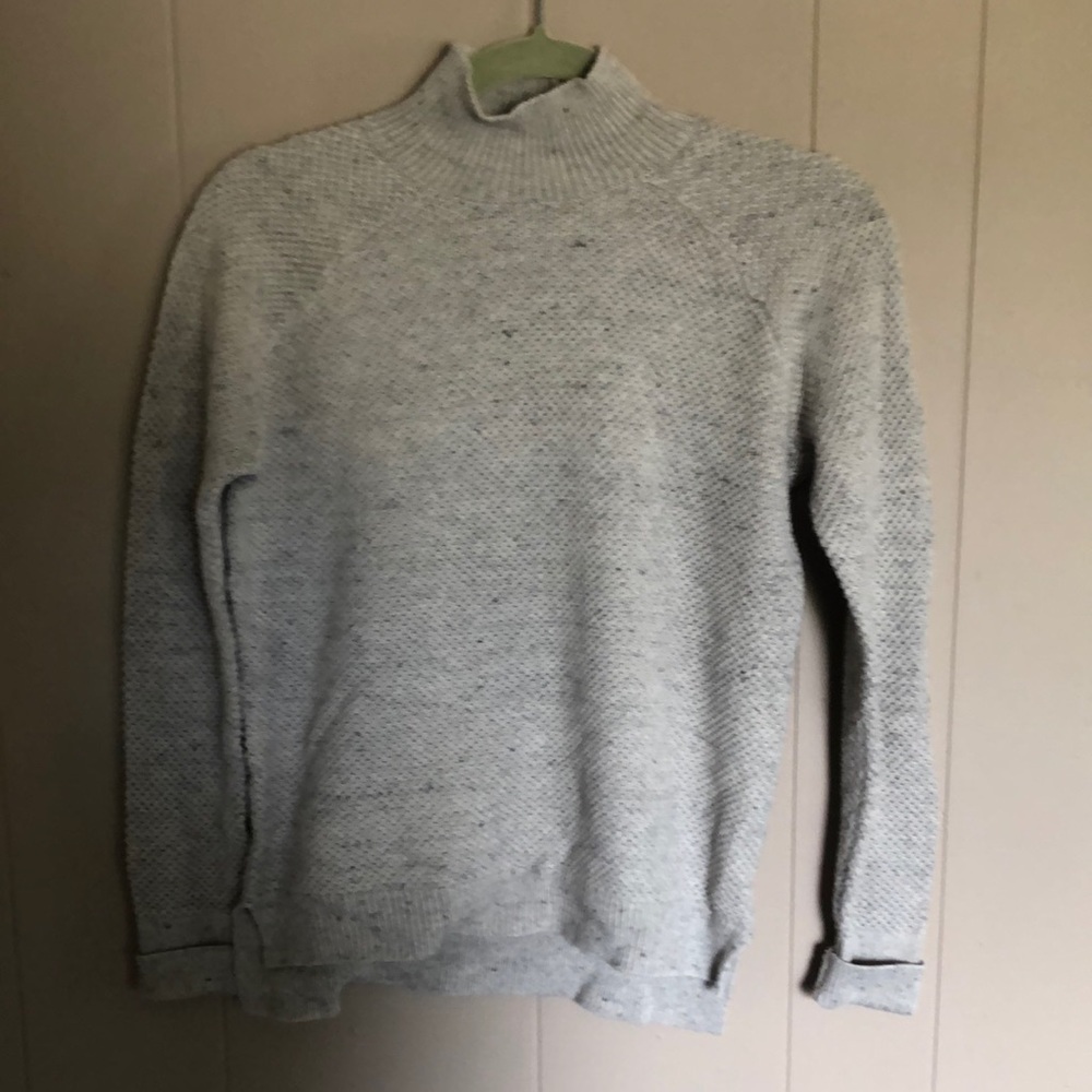 gray turtle neck